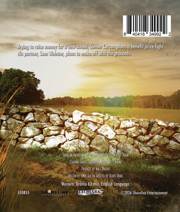 Sunset Carson Rides Again [Blu-ray] - Back Panel - 
