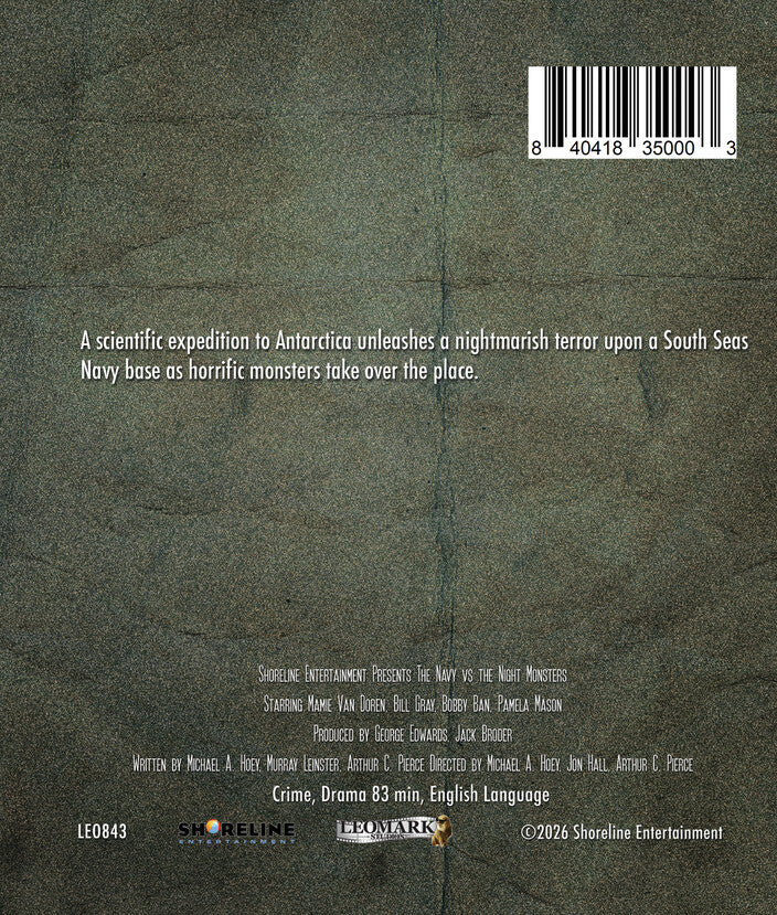 The Navy vs the Night Monsters [Blu-ray] - Back Panel - 