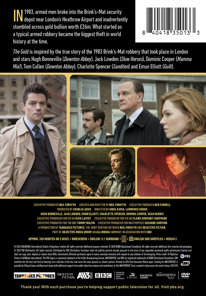 Masterpiece: The Gold Season 1 - Back Panel - 