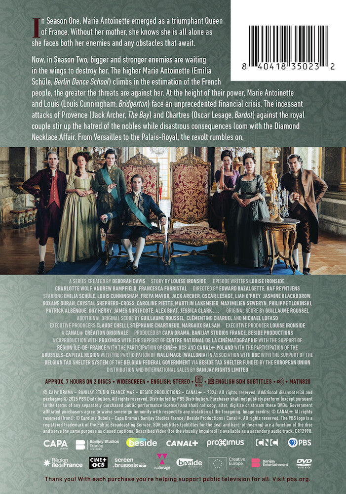 Marie Antoinette Season 2 - Back Panel - 