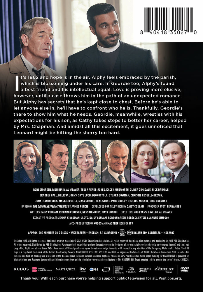 Masterpiece Mystery!: Grantchester, Season 10 - Back Panel - 