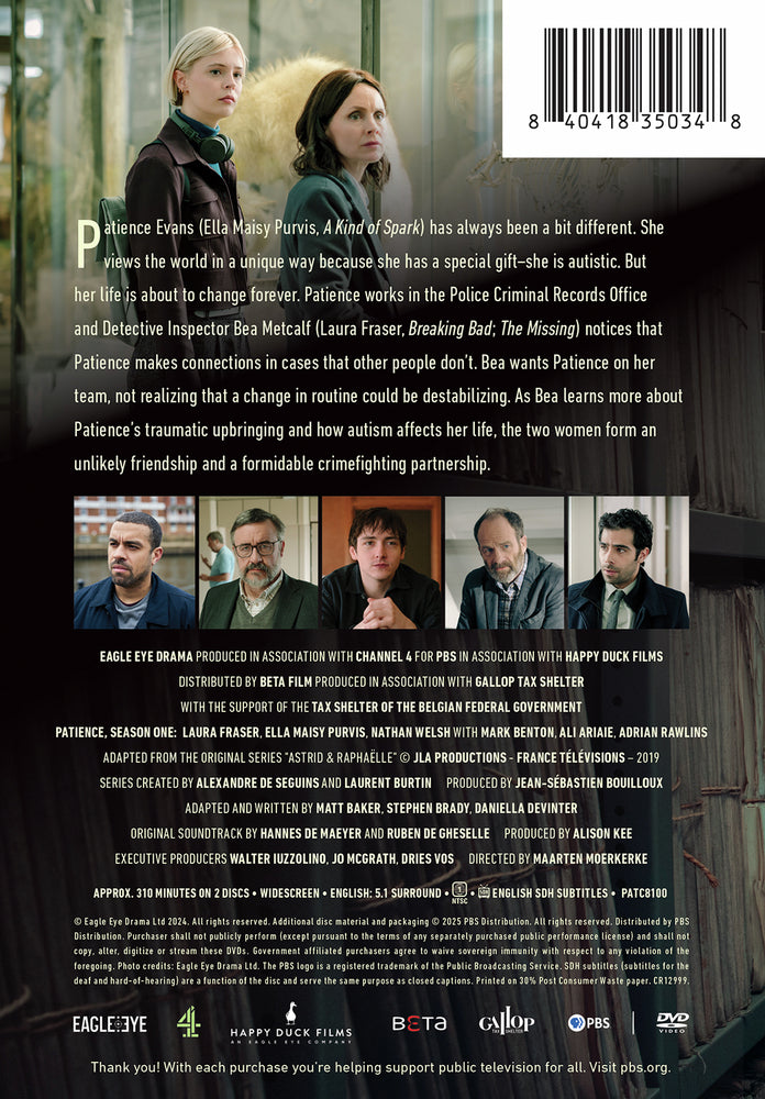 Patience, Season 1 - Back Panel - 