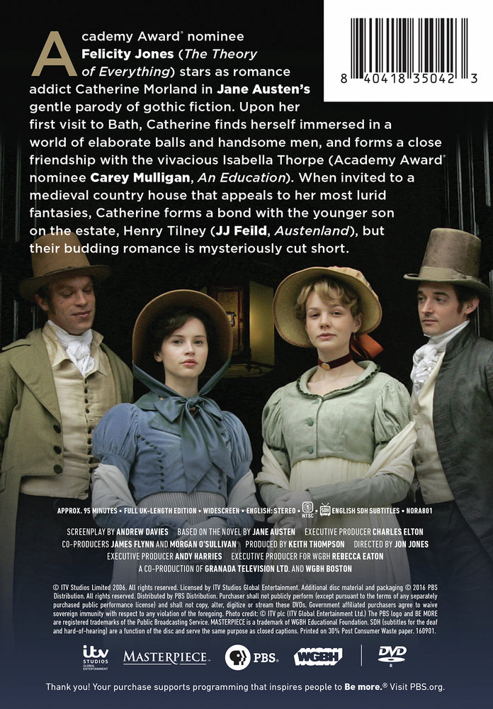 Masterpiece: Northanger Abbey - Back Panel - 