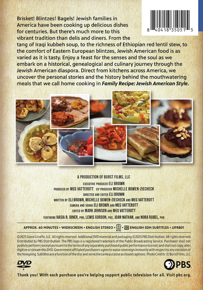 Family Recipe: Jewish American Style - Back Panel - 