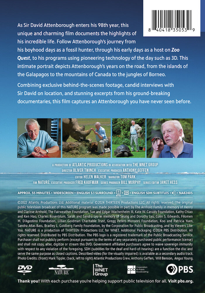 Nature: Attenborough's Life Journey - Back Panel - 