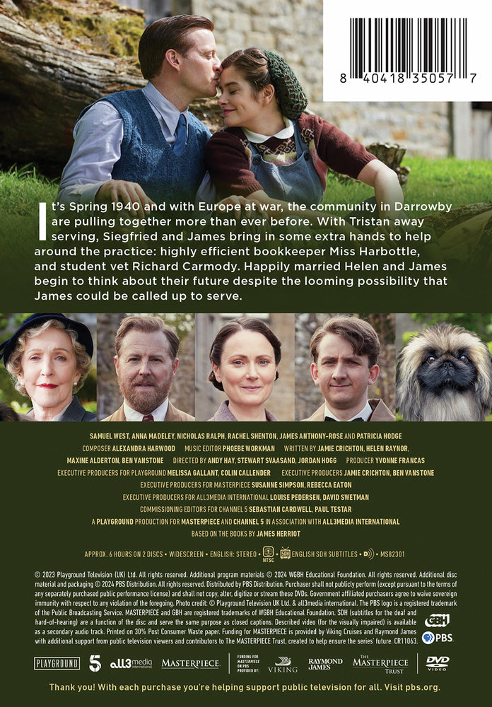 Masterpiece: All Creatures Great and Small Season 4 - Back Panel - 