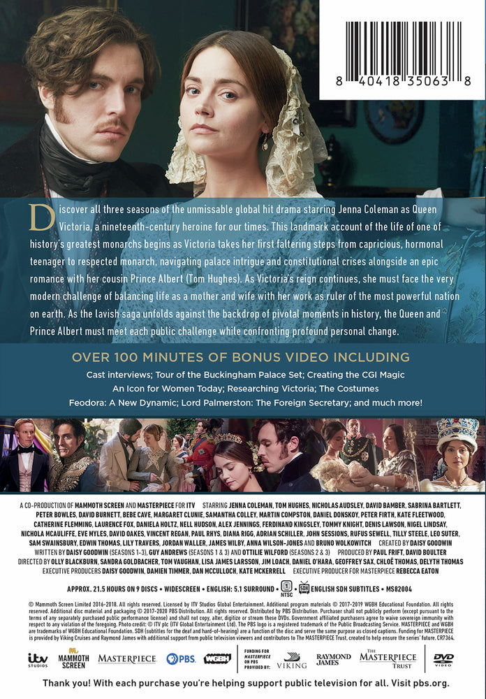 Masterpiece: Victoria: The Complete Seasons 1, 2 & 3 - Back Panel - 