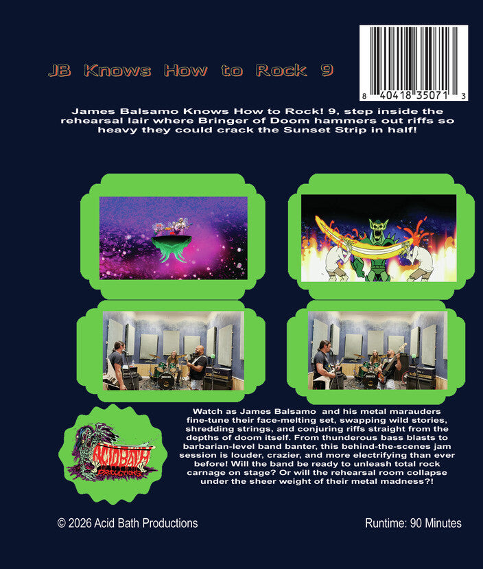 James Balsamo Knows How to Rock 9 [Blu-ray] - Back Panel - 