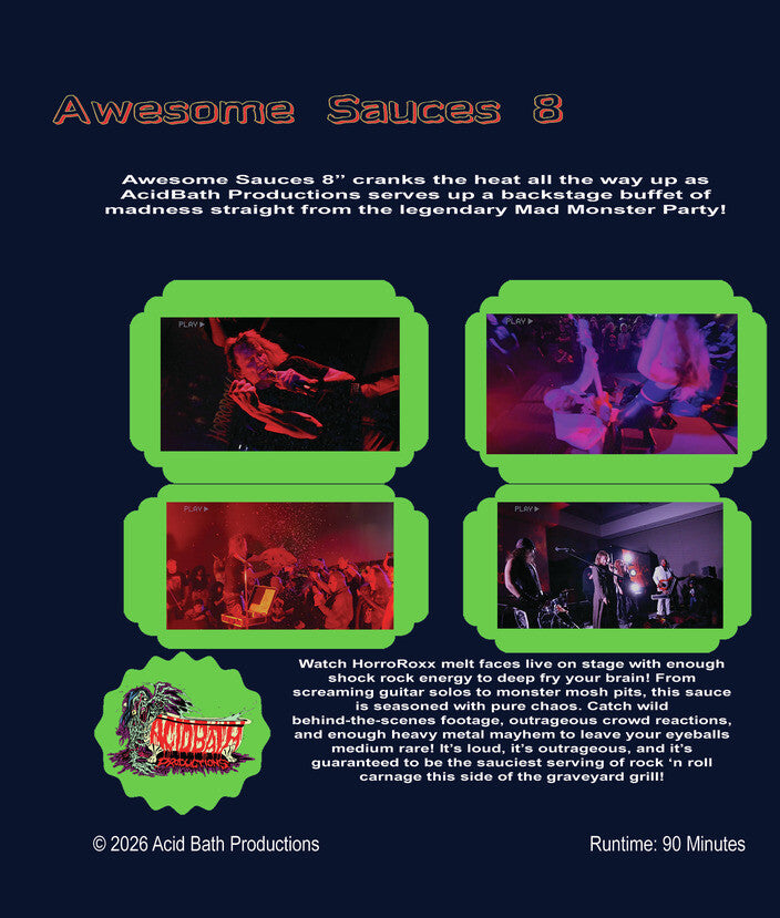 Awesome Sauces 8 [Blu-ray] - Back Panel - 