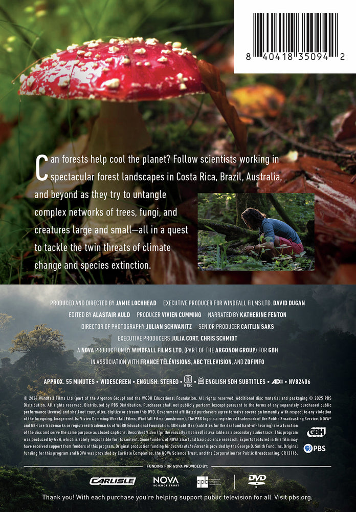 NOVA: Secrets of the Forest - Back Panel - 