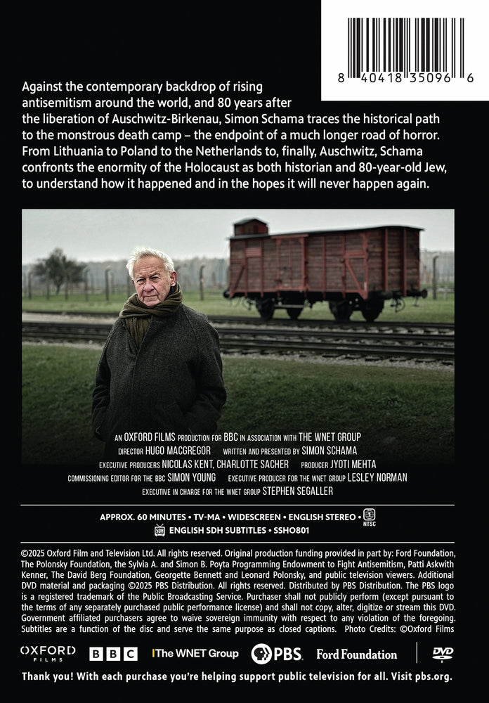 Simon Schama: The Holocaust, 80 Years On - Back Panel - 