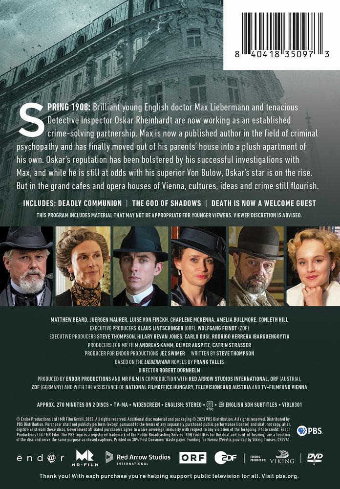 Vienna Blood, Season 3 - Back Panel - 