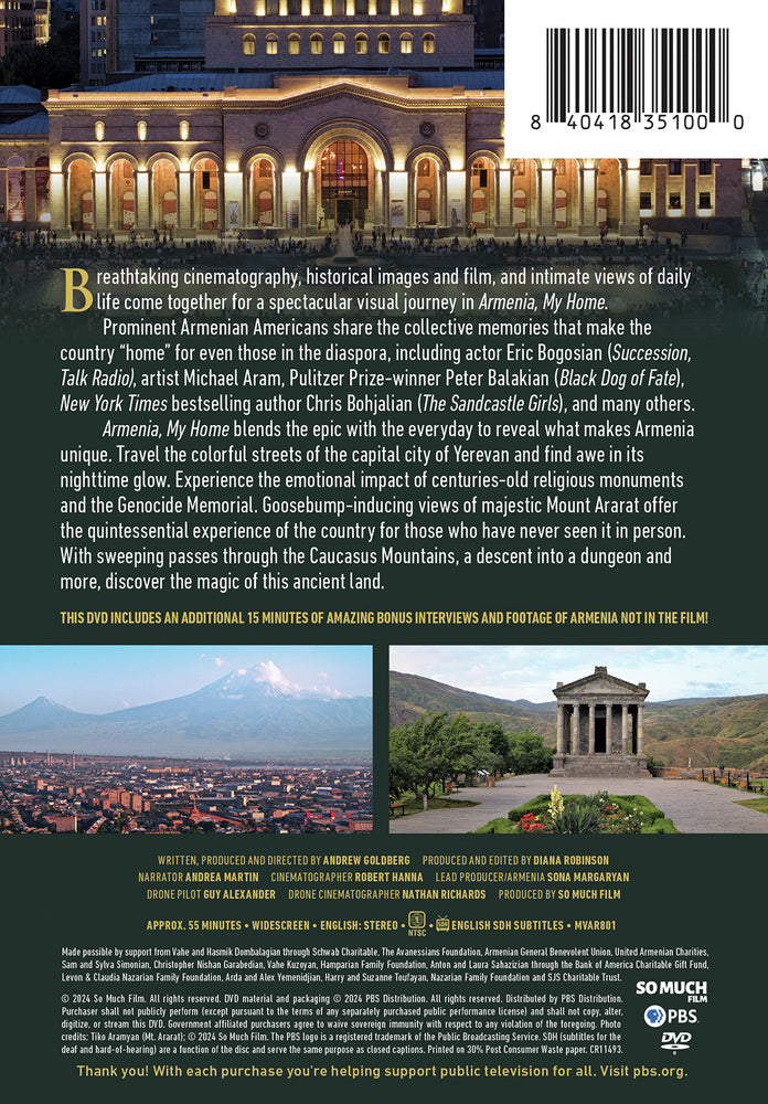 Armenia, My Home - Back Panel - 