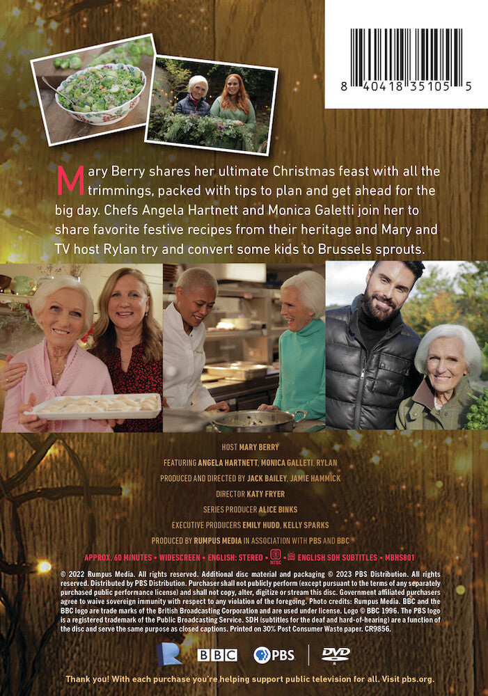 Mary Berry's Ultimate Christmas - Back Panel - 