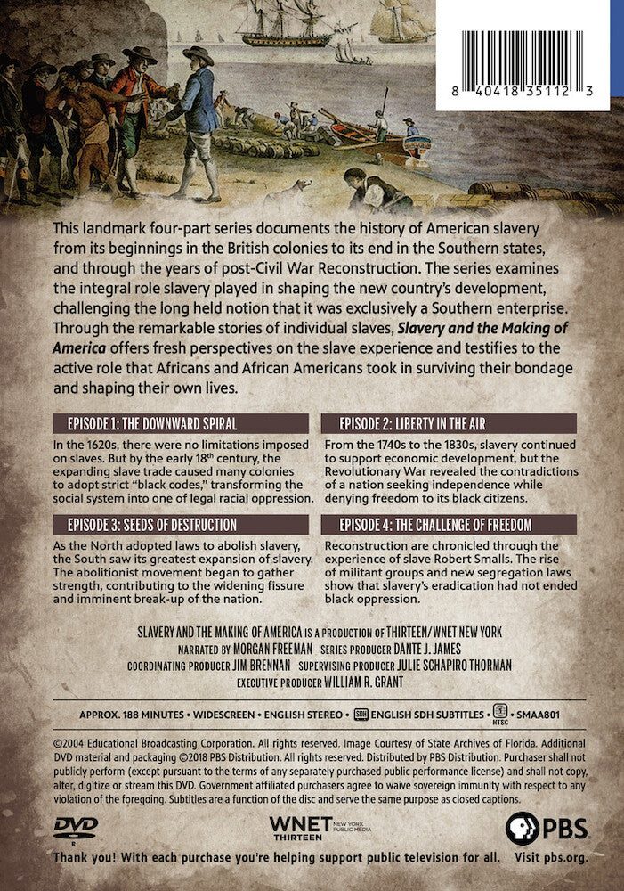 Slavery and the Making of America - Back Panel - 