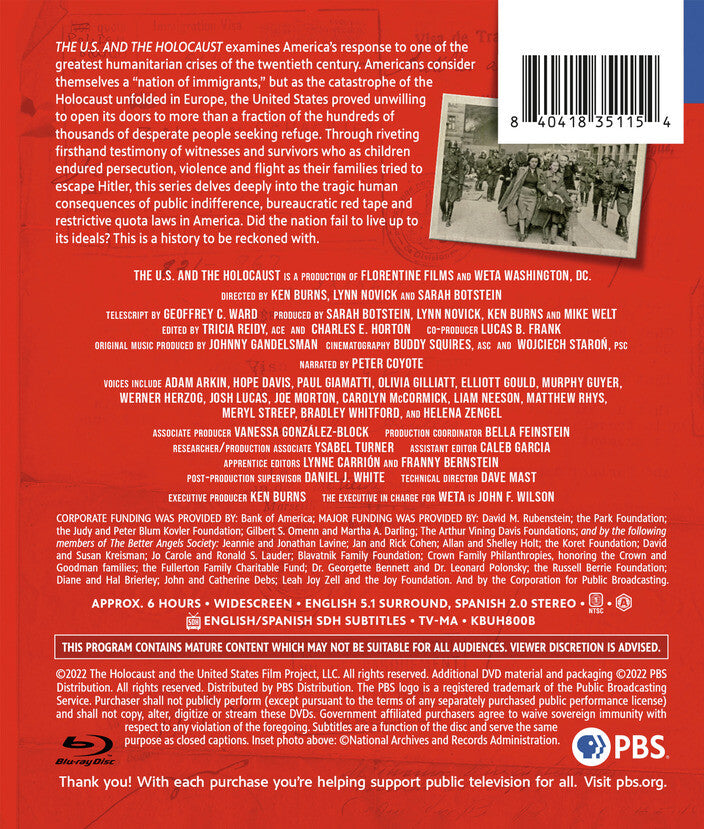 Ken Burns: The U.S. and the Holocaust - Back Panel - 