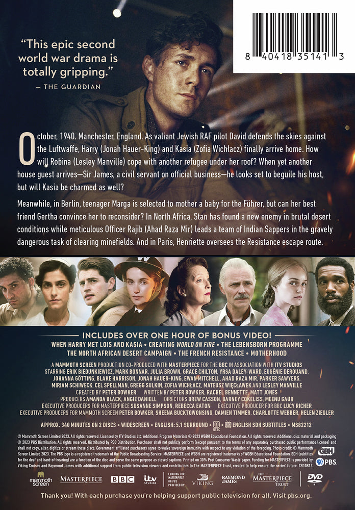 Masterpiece: World on Fire, Season 2 - Back Panel - 
