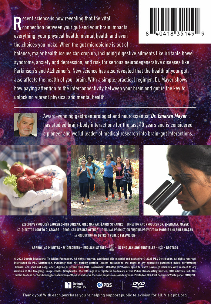The Brain-Gut Connection with Dr. Emeran Mayer - Back Panel - 