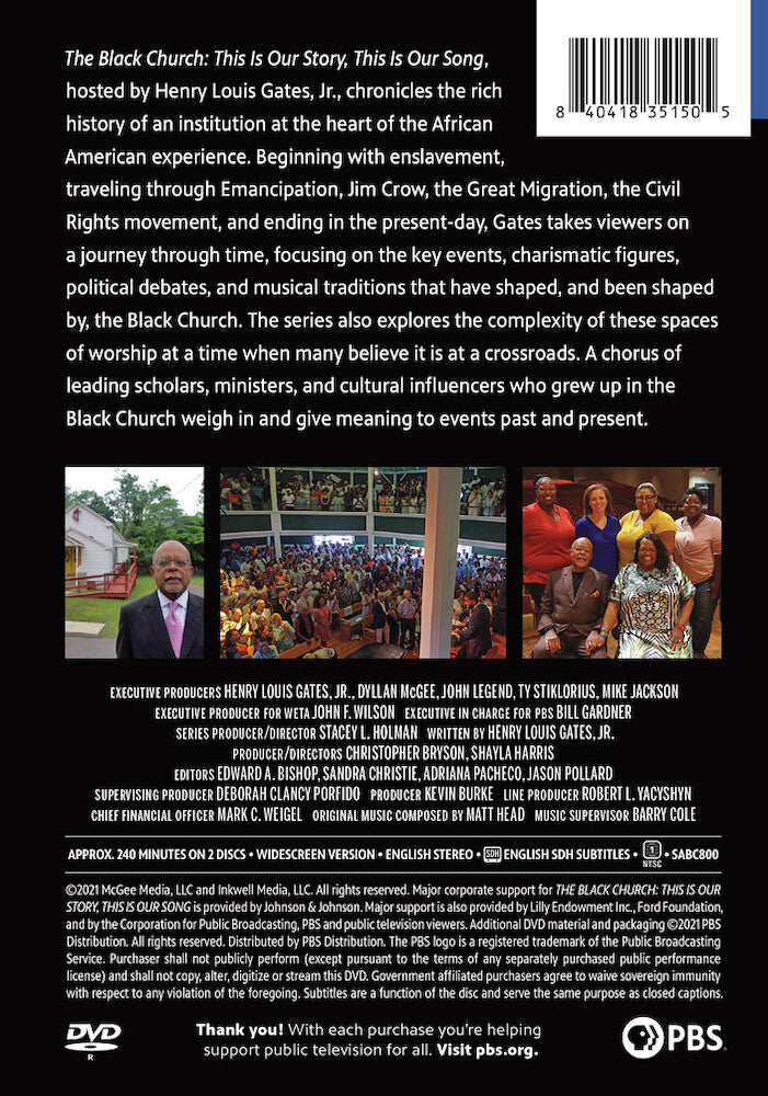The Black Church: This Is Our Story, This Is Our Song - Back Panel - 