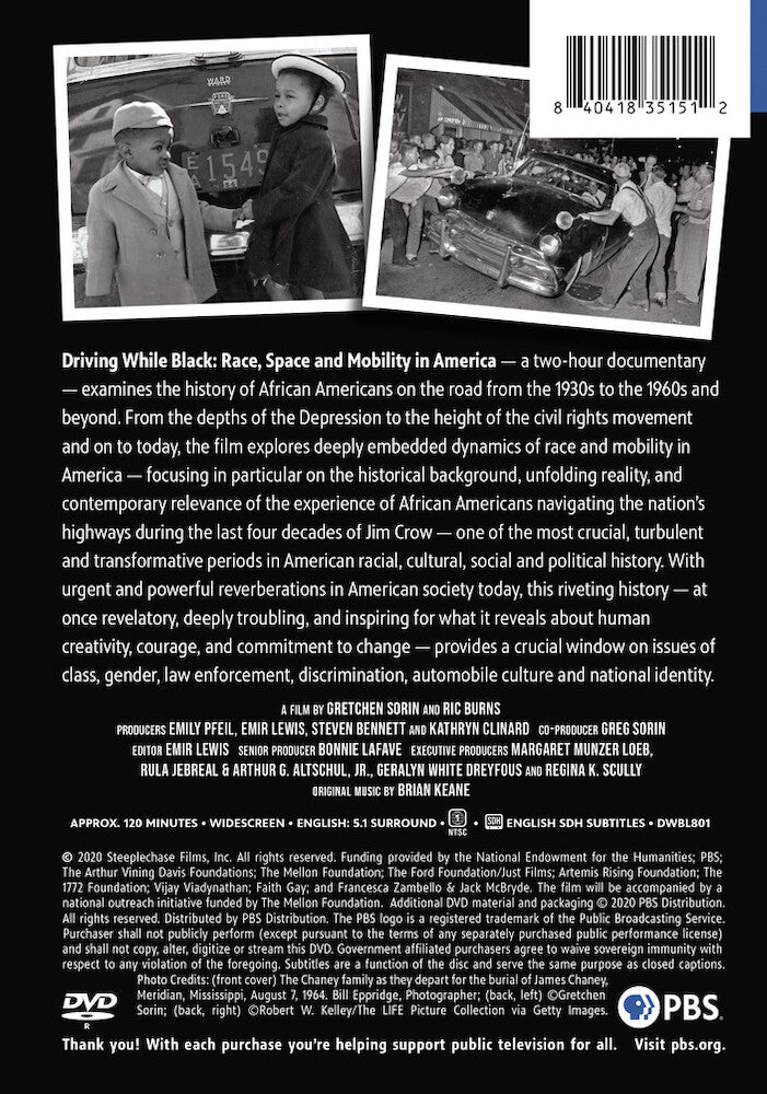 Driving While Black: Race, Space and Mobility in America - Back Panel - 