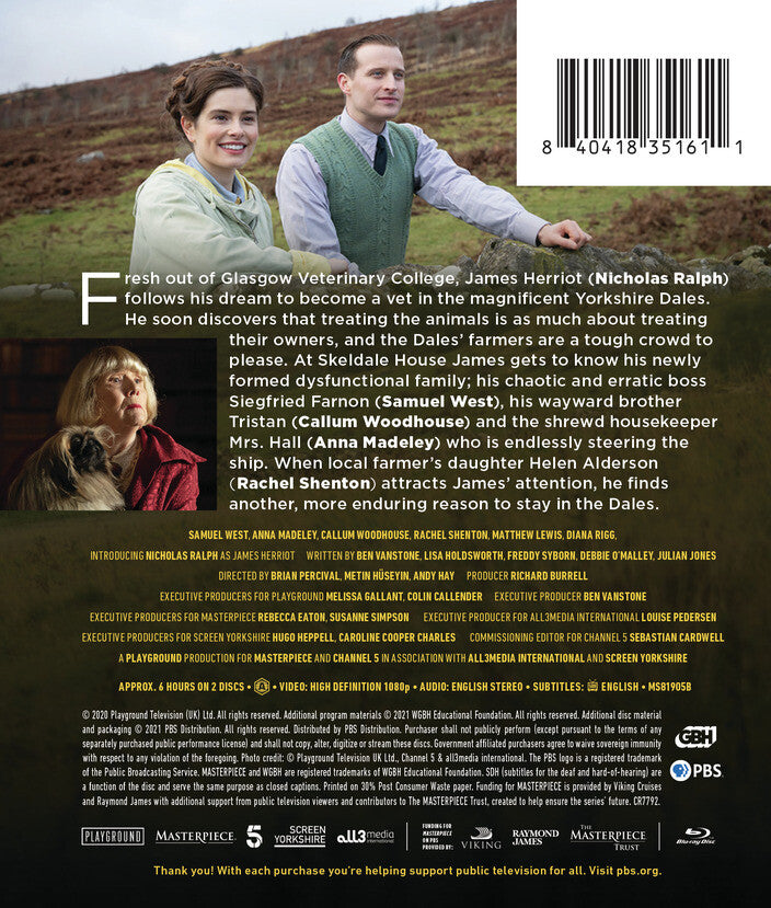 Masterpiece: All Creatures Great and Small Season 1 - Back Panel - 