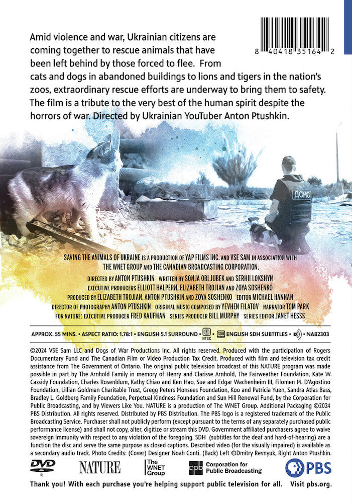 Nature: Saving the Animals of Ukraine - Back Panel - 