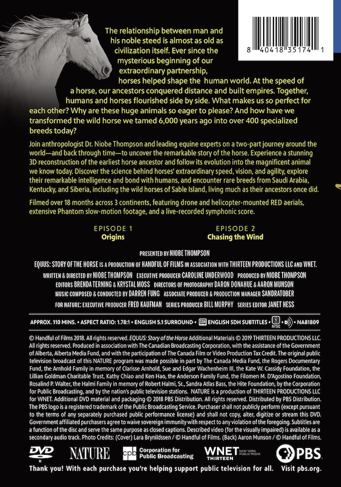 Nature: Equus: Story of the Horse - Back Panel - 