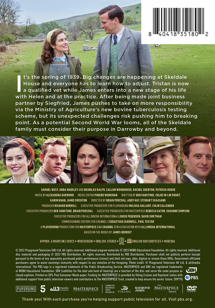 Masterpiece: All Creatures Great and Small Season 3 - Back Panel - 