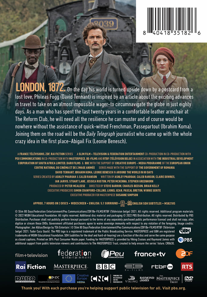 Masterpiece: Around the World in 80 Days - Back Panel - 