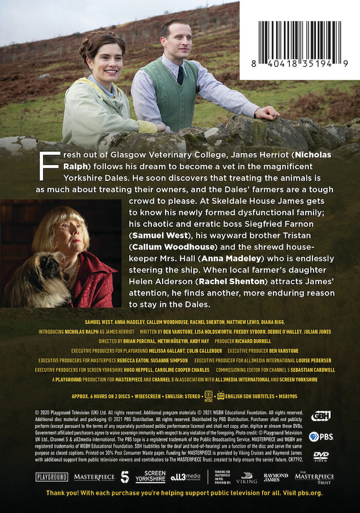 Masterpiece: All Creatures Great and Small Season 1 - Back Panel - 