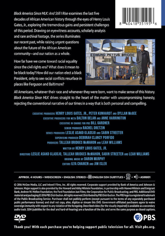 Black America Since MLK: And Still I Rise - Back Panel - 