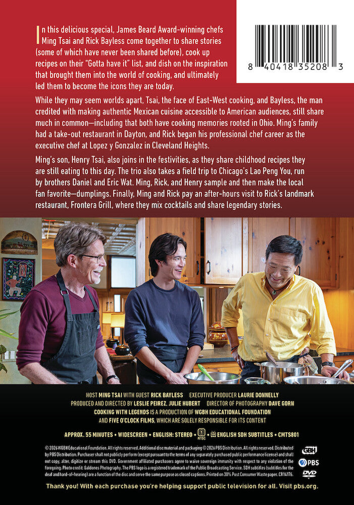Cooking with Legends: Ming Tsai & Rick Bayless - Back Panel - 