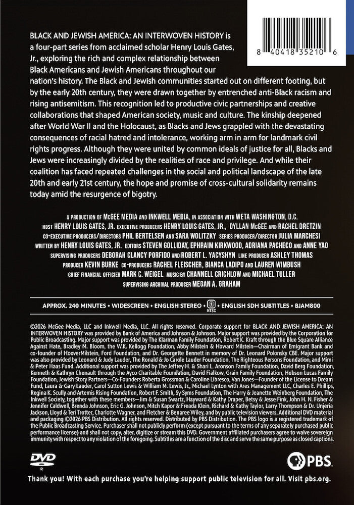 Black and Jewish America: An Interwoven History - Back Panel - 