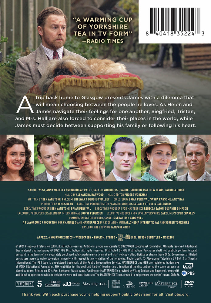 Masterpiece: All Creatures Great and Small Season 2 - Back Panel - 