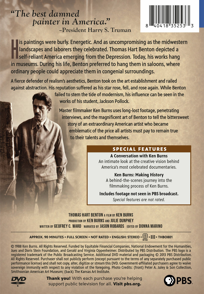 Ken Burns: Thomas Hart Benton - Back Panel - 