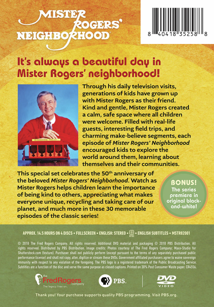 Mister Rogers' Neighborhood: It's a Beautiful Day Collection - Back Panel - 