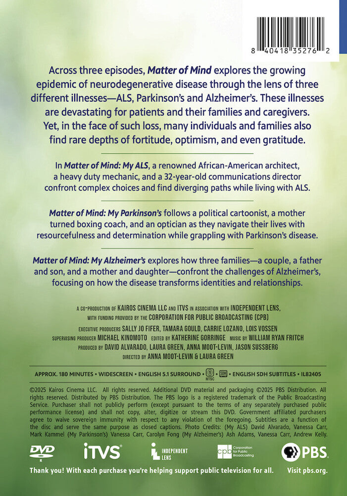 Independent Lens: Matter of Mind - Back Panel - 