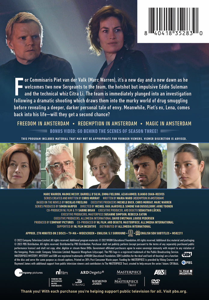 Masterpiece Mystery!: Van der Valk Season 3 - Back Panel - 