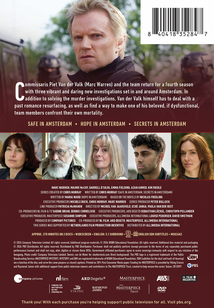 Masterpiece Mystery!: Van der Valk Season 4 - Back Panel - 