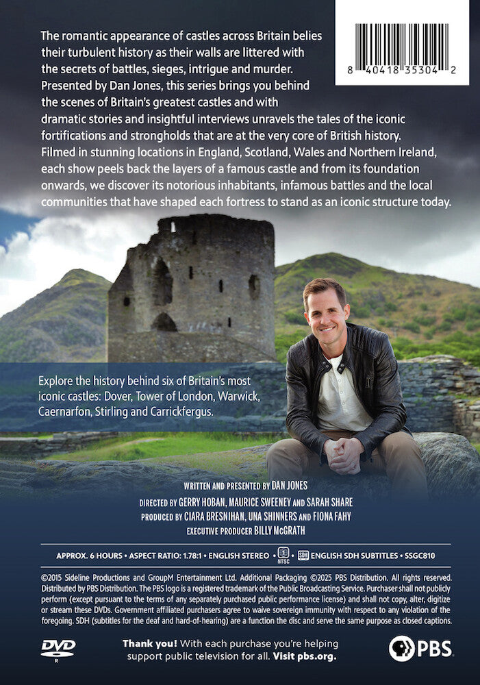 Secrets of Great British Castles Season 1 - Back Panel - 