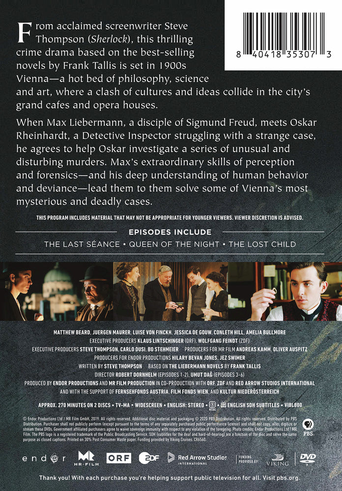 Vienna Blood Season 1 - Back Panel - 