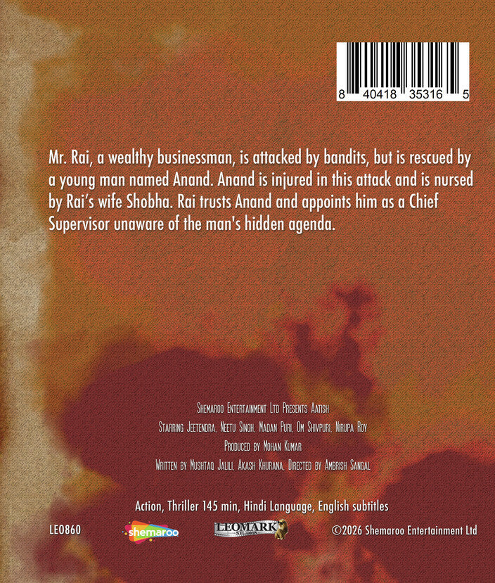 Aatish [Blu-ray] - Back Panel - 