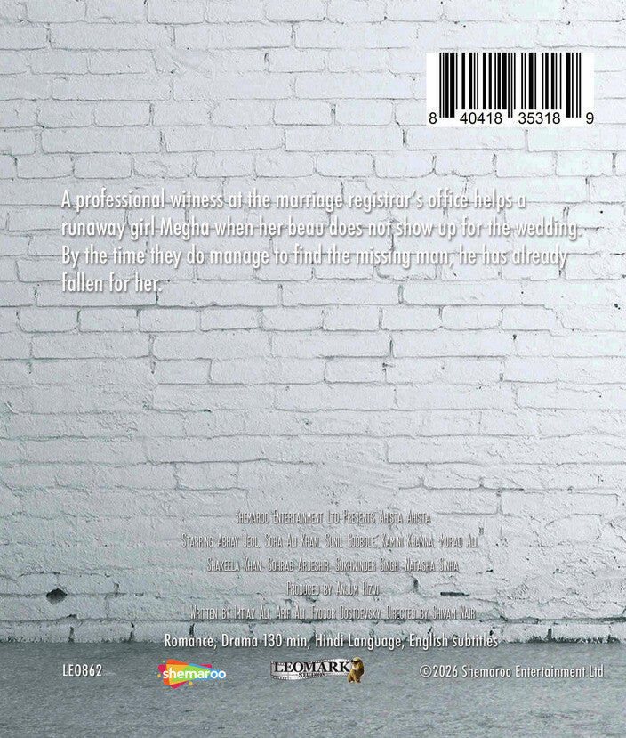 Ahista Ahista [Blu-ray] - Back Panel - 