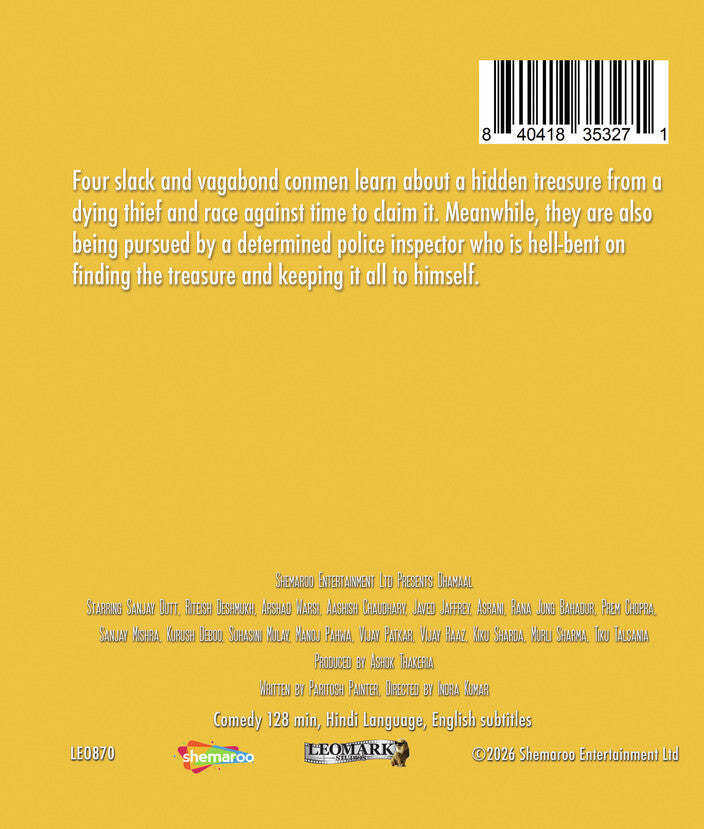 Dhamaal [Blu-ray] - Back Panel - 
