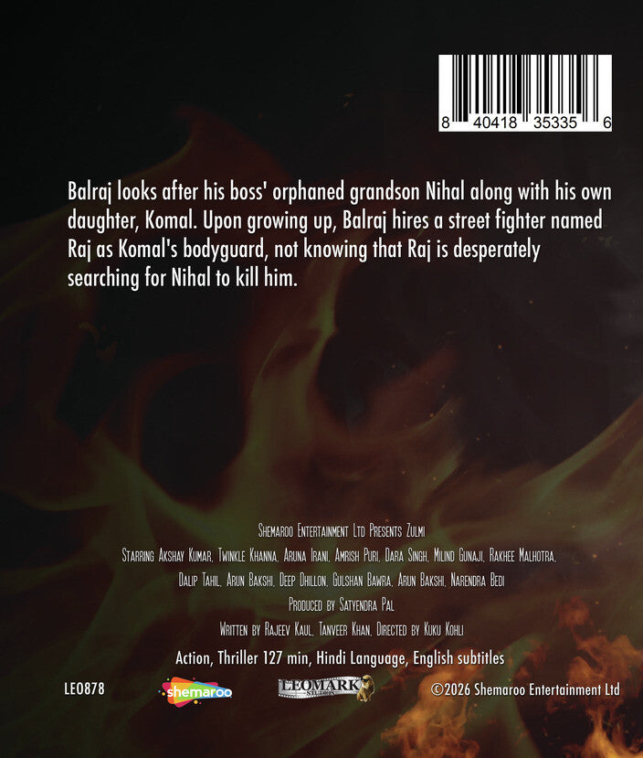 Zulmi [Blu-ray] - Back Panel - 