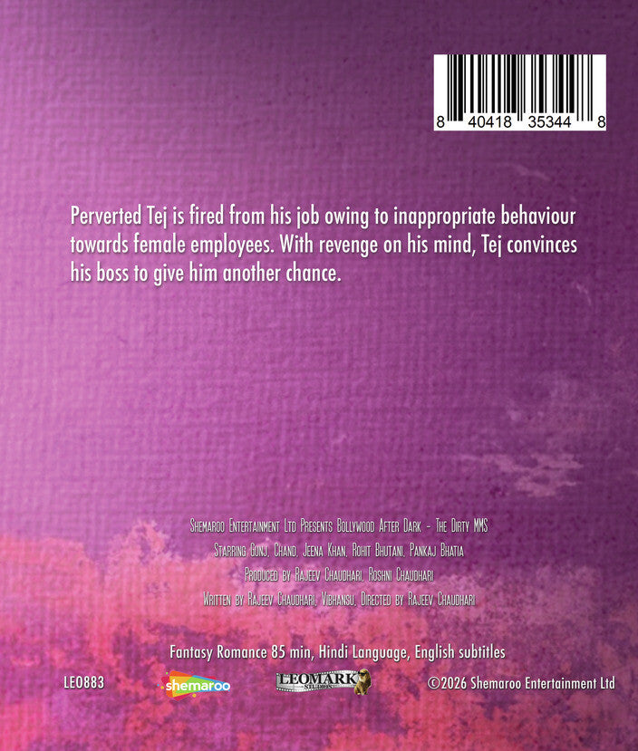 Bollywood After Dark - The Dirty MMS [Blu-ray] - Back Panel - 