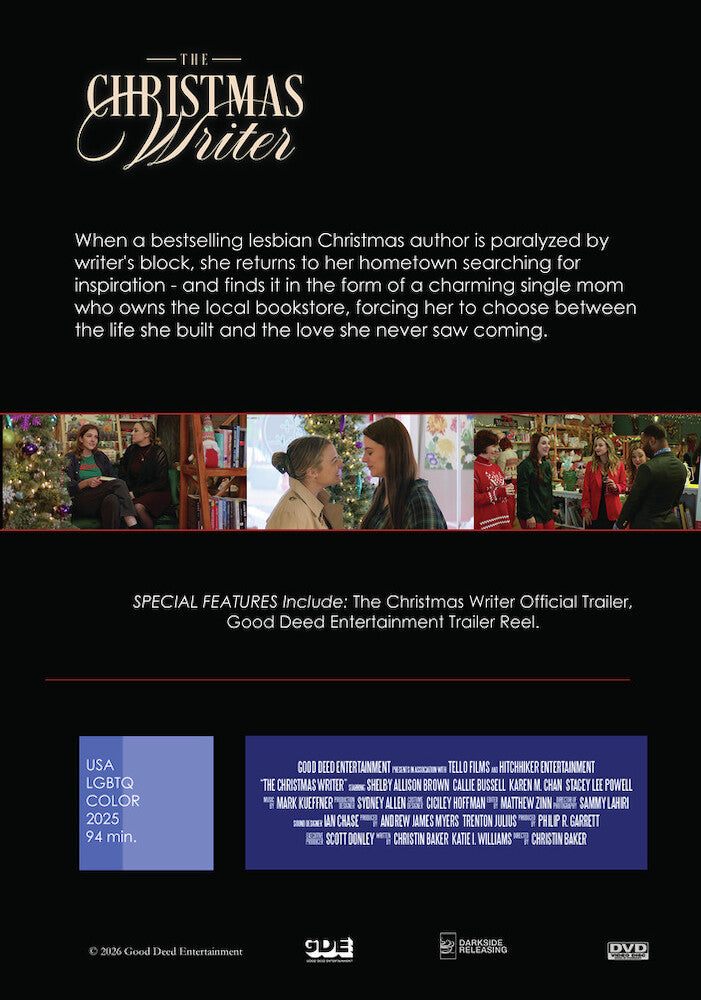 The Christmas Writer - Back Panel - 