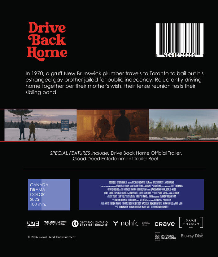 Drive Back Home [Blu-ray] - Back Panel - 