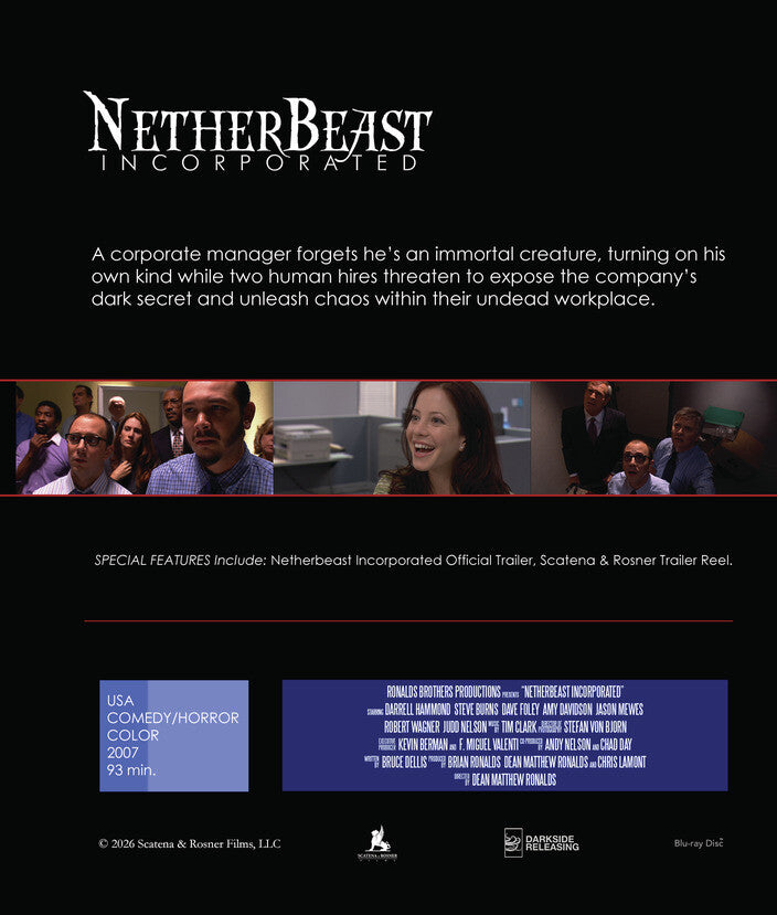 Netherbeast Incorporated [Blu-ray] - Back Panel - 