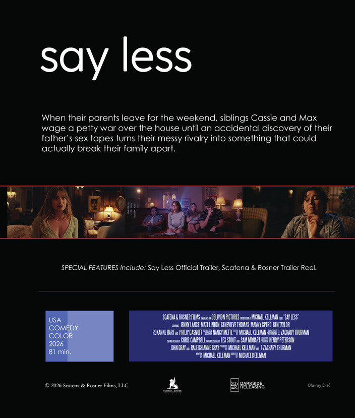 Say Less [Blu-ray] - Back Panel - 